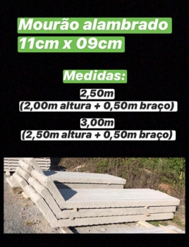  Modelo mourões de cerca alambrado